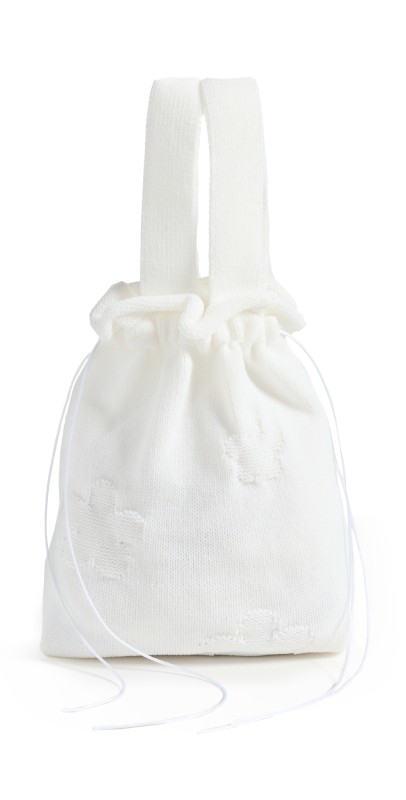 Cecilie Bahnsen Prisma Knit Ute Bag White
