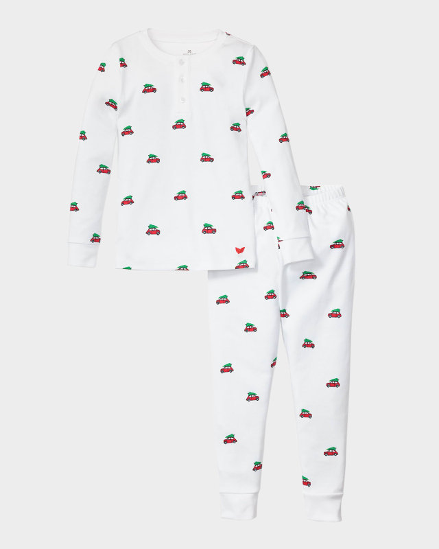 Boy's Holiday Journey Printed Pajama Set, Size 2-14