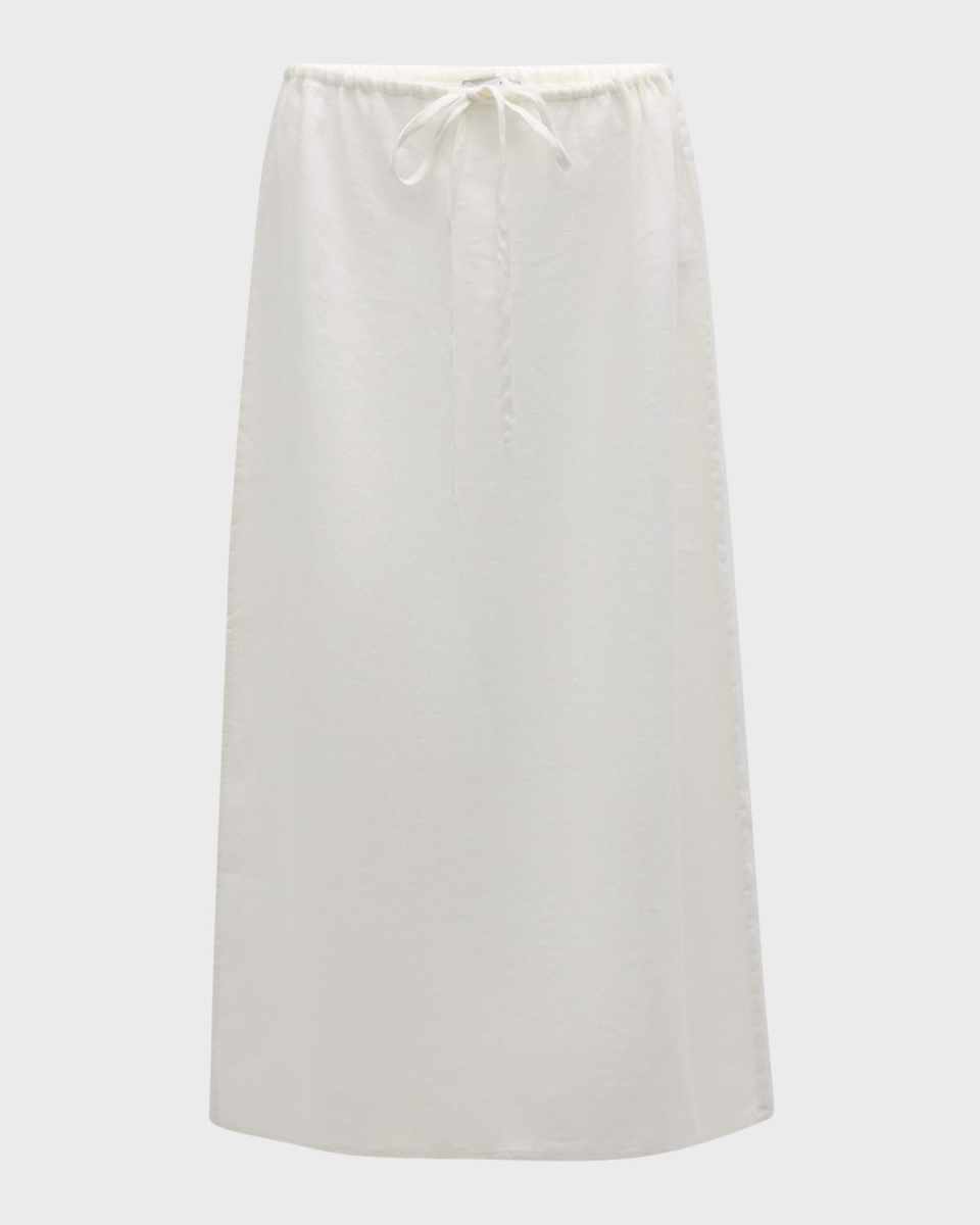Monet Linen Midi Skirt