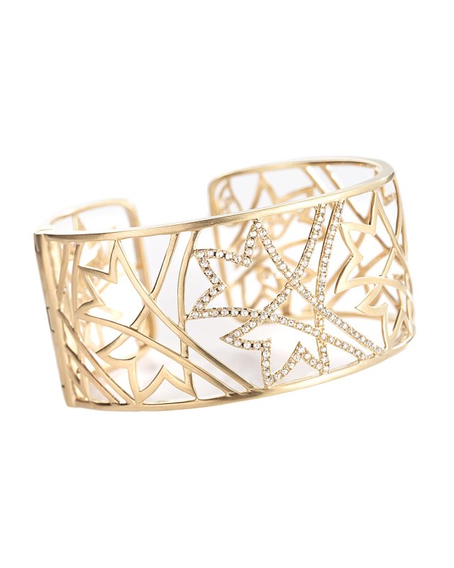 20K Sagrada Labyrinth Diamond Cuff