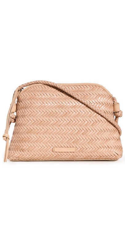 Loeffler Randall Mallory Woven Crossbody Bag Desert Sand
