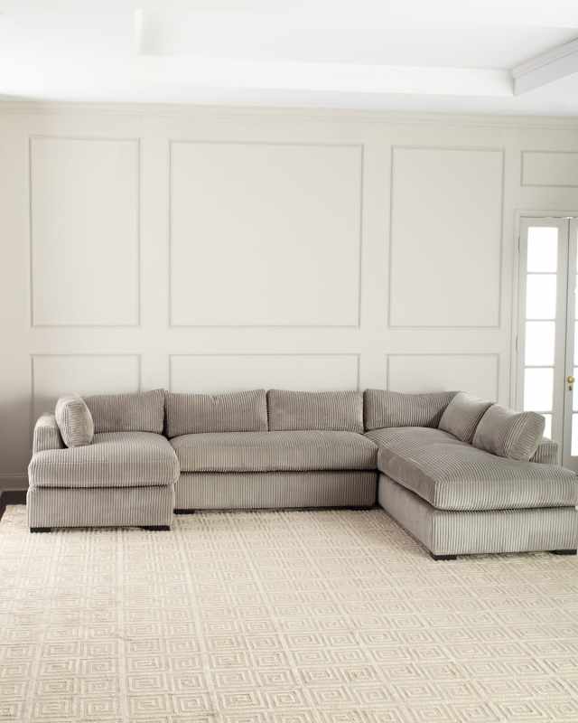 Mitchell Upholstered Sectional Sofa (Right Facing) 136.5"