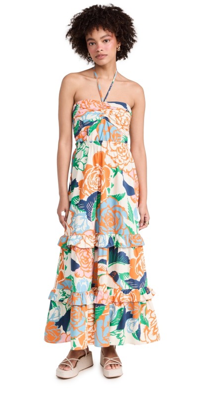 Figue June Dress Rose Garden Multi