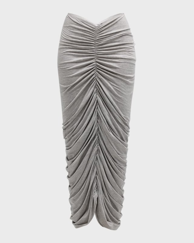 Shirred Long Skirt