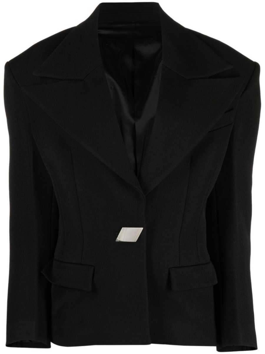 single-breasted fitted blazer