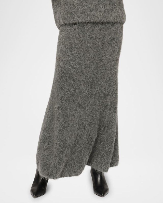 Davis Fluffy Midi Skirt