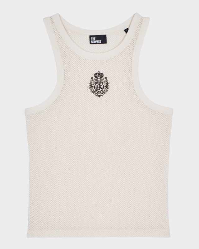 Embroidered Cotton Tank Top