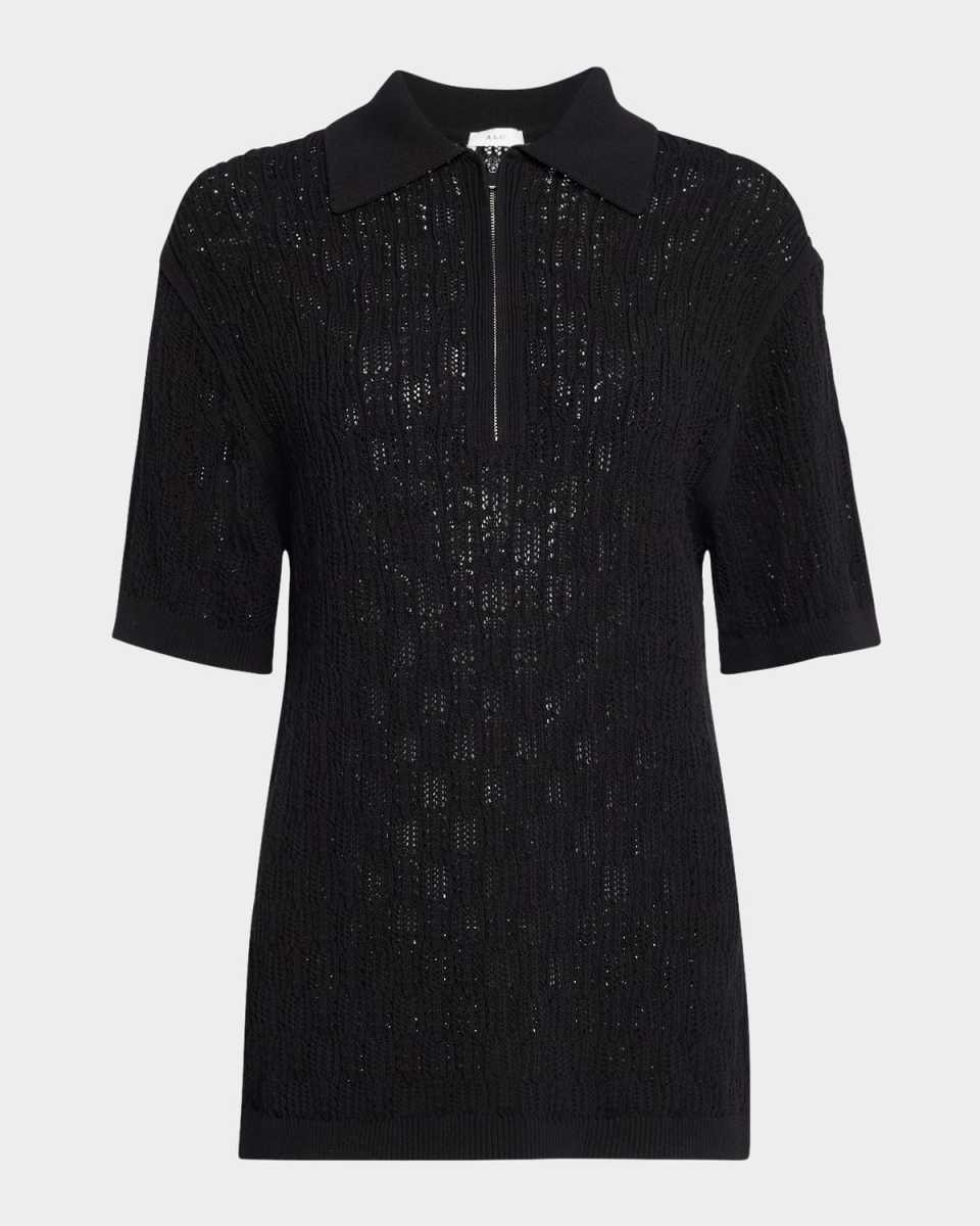 Reed Pointelle Knit Top