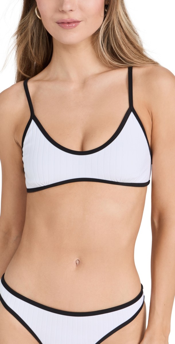 Solid & Striped The Rachel Bikini Top Marshmallow