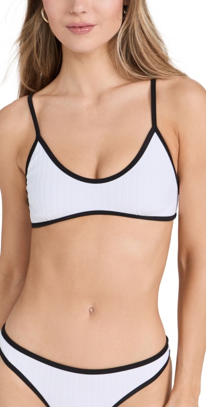 Solid & Striped The Rachel Bikini Top Marshmallow