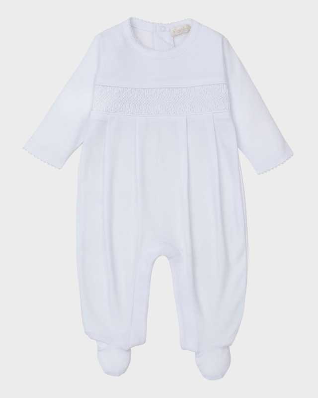 Kid's Charmed Hand Smocked Footie, Size Premie