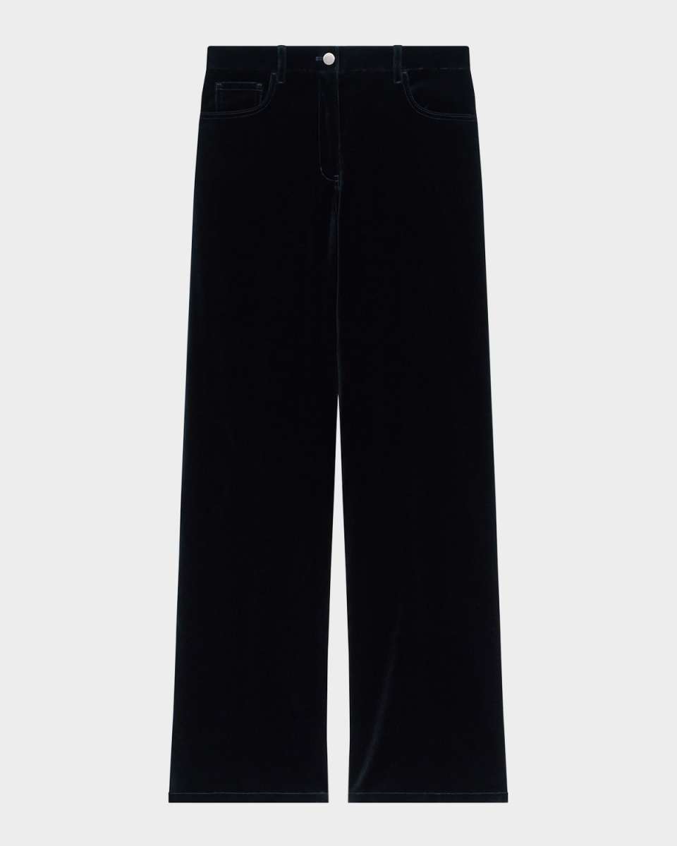 Relaxed Straight Velvet Jeans