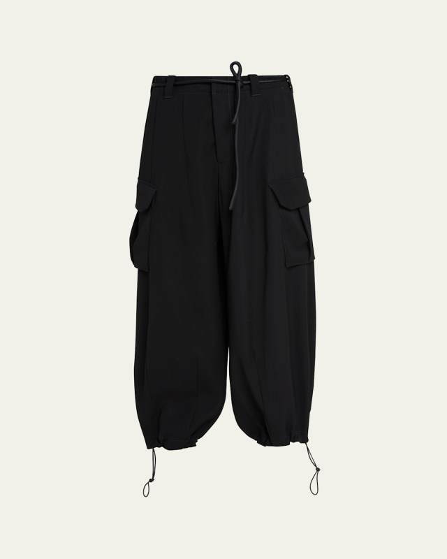 Techno Cady Drawstring Cargo Pants