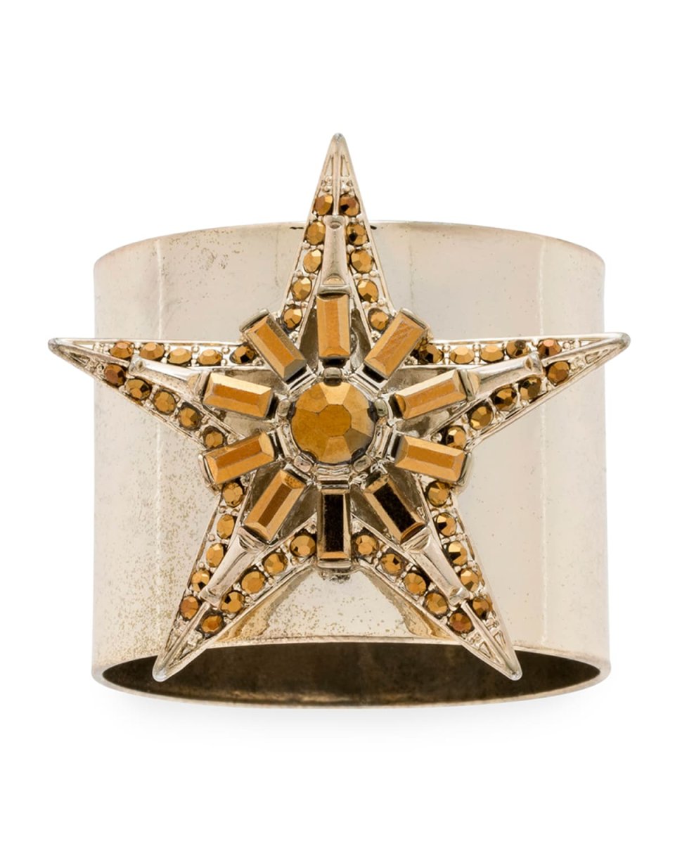 Baguette Star Napkin Rings, Set of 2