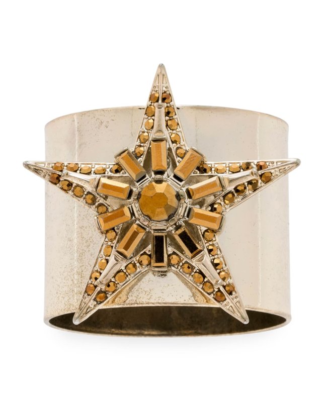 Baguette Star Napkin Rings, Set of 2