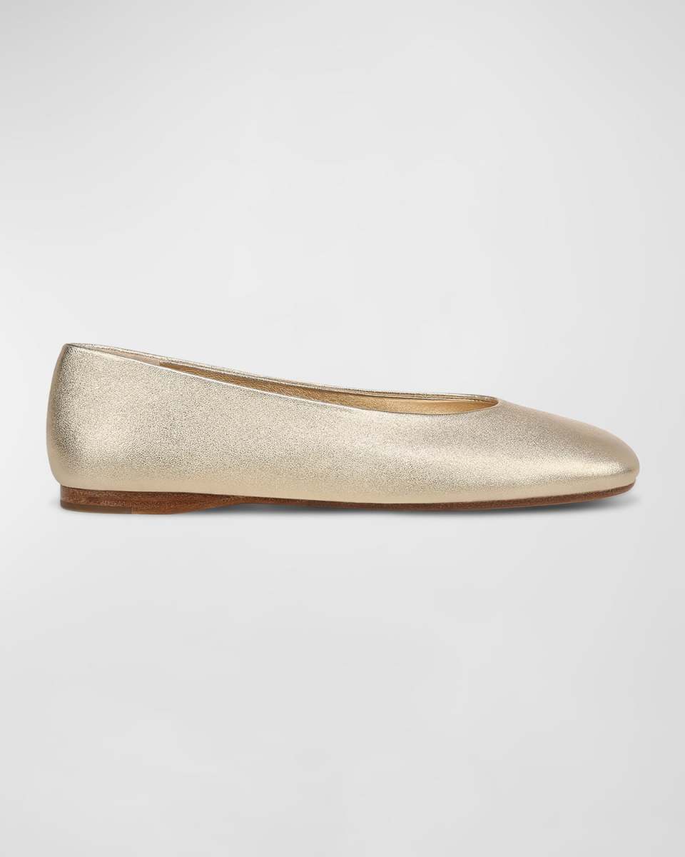 Leah Metallic Modern Ballerina Flats