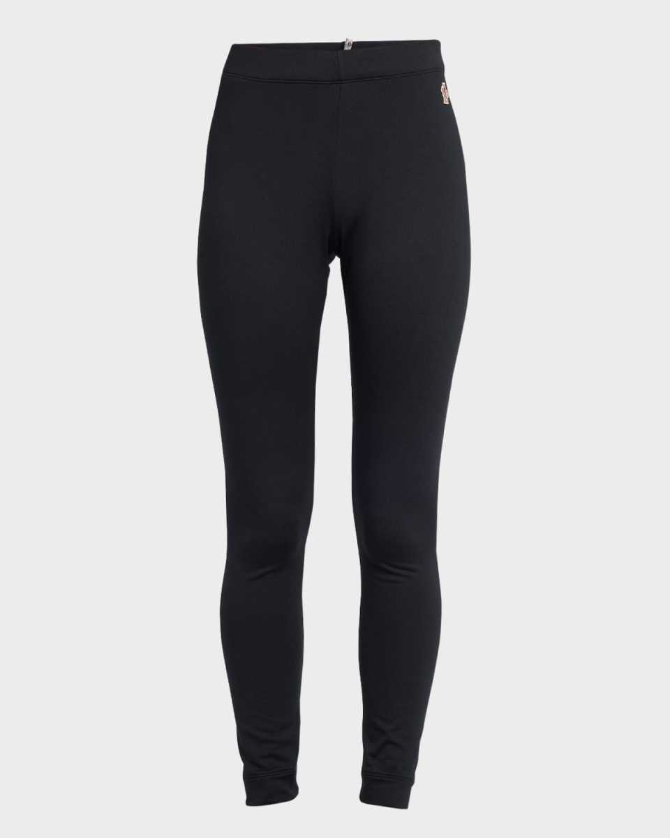 Fitted Leggings with Logo Detail