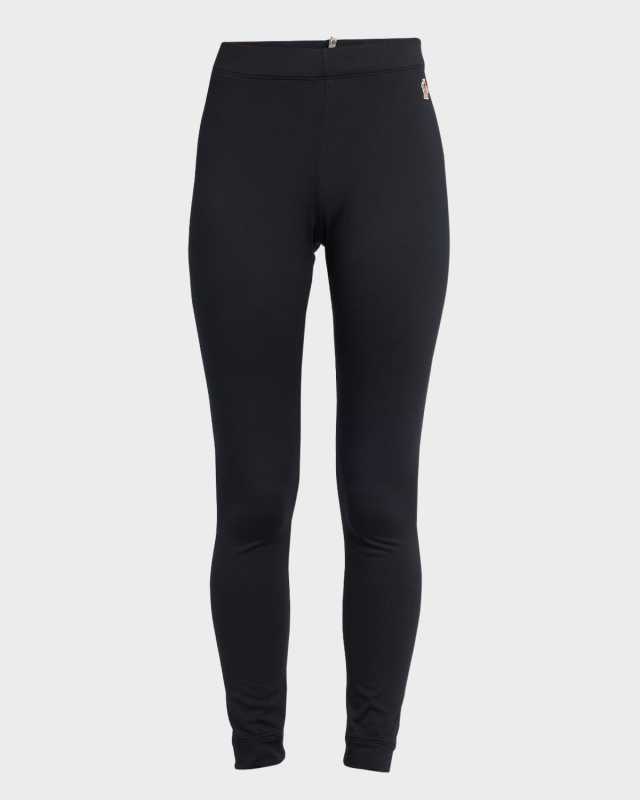 Fitted Leggings with Logo Detail