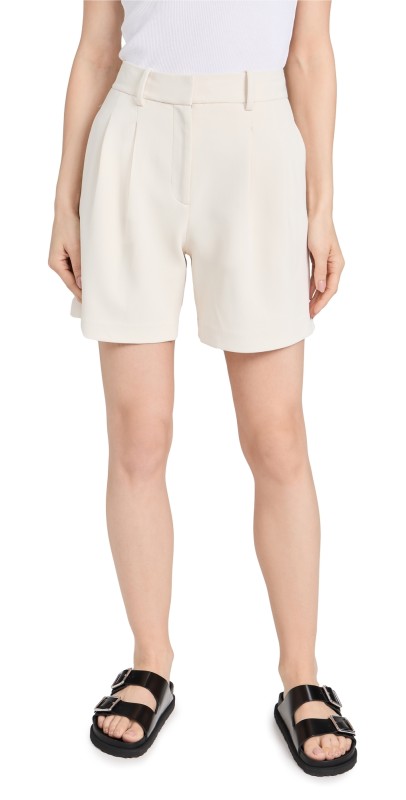 rag & bone Carmen Italian Twill Shorts Ivory