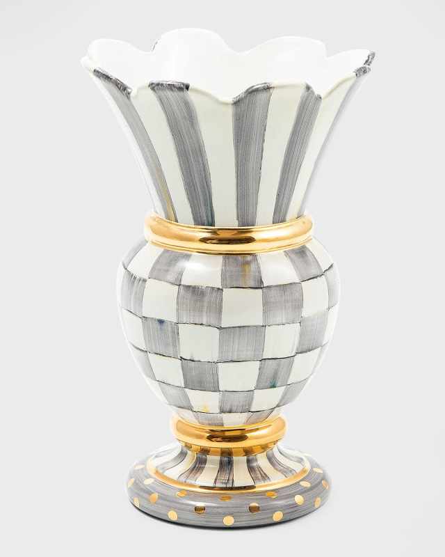 Sterling Check Great Vase