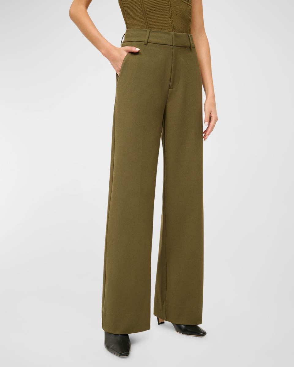 Prince Wide-Leg Twill Pants
