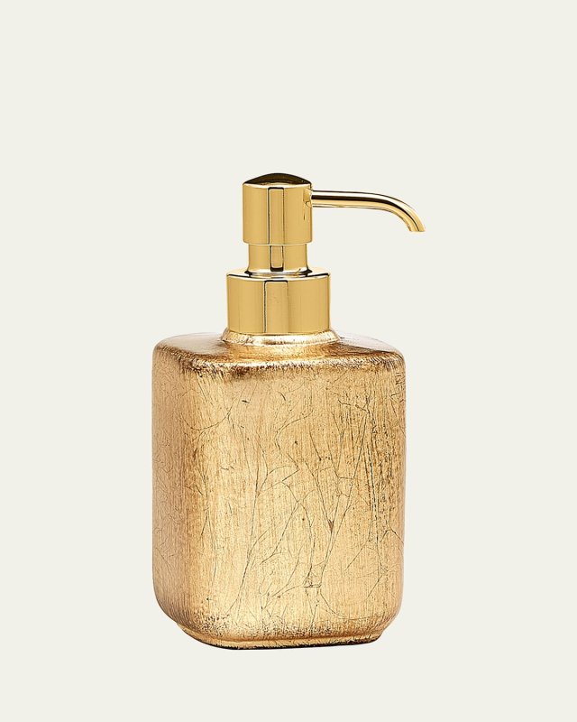 Ava Soap Pump Dispenser, Gold