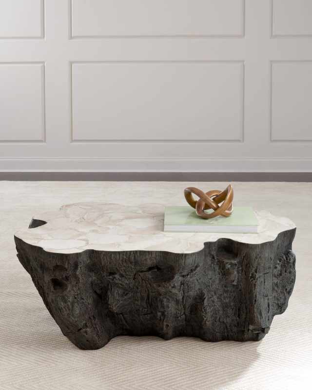 Ursula Fossilized Clam Coffee Table