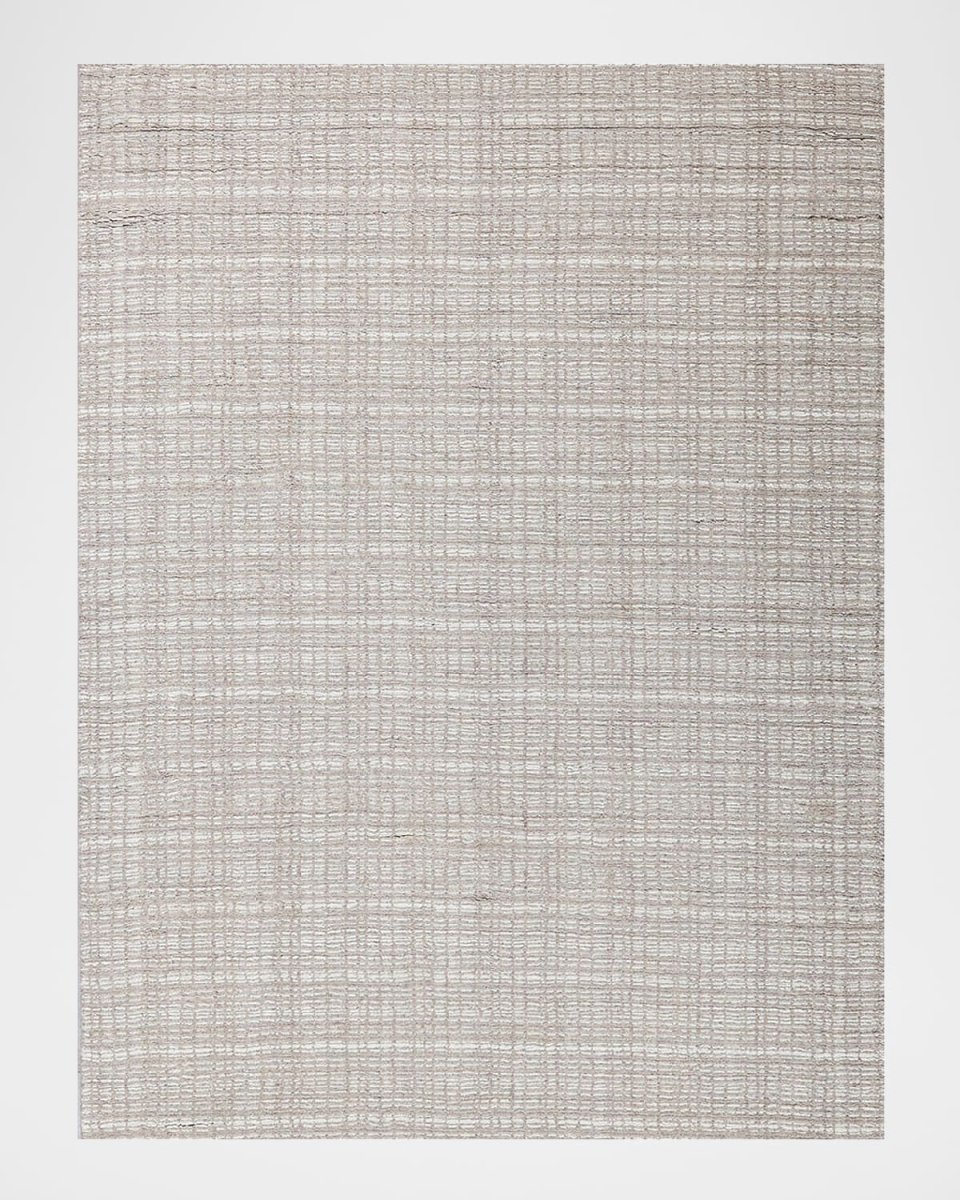 Alpine Hand-Loomed Beige & Ivory Rug, 9' x 12'