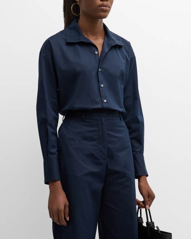 Button-Down Cotton Poplin Shirt