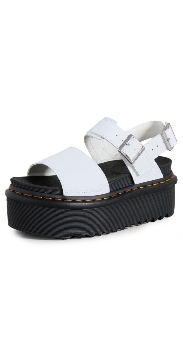 Dr. Martens Voss Quad Sandals White