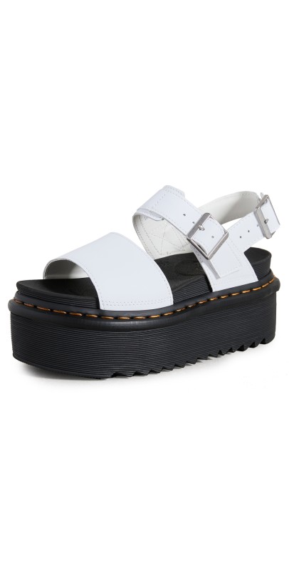 Dr. Martens Voss Quad Sandals White