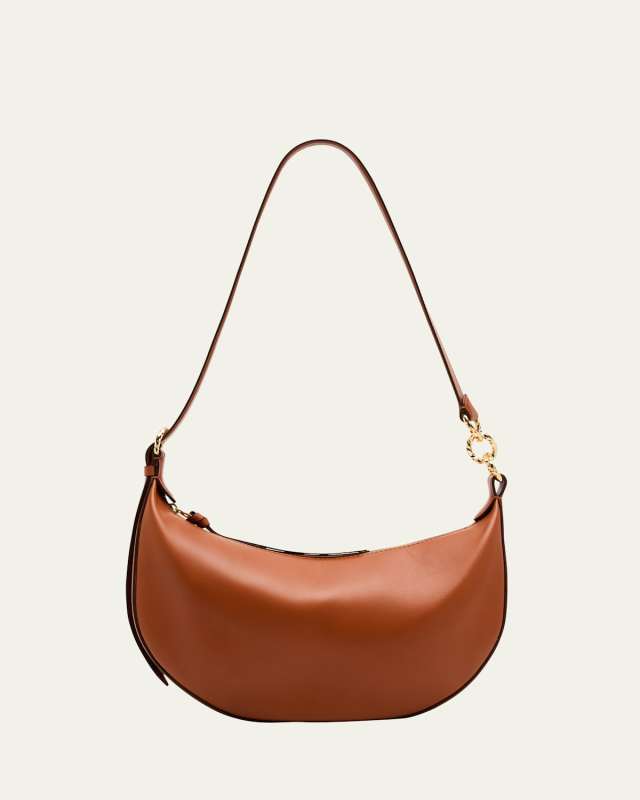 Twyla Small Calf Leather Hobo Bag