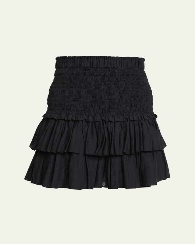 Naomi Smocked Mini Skirt