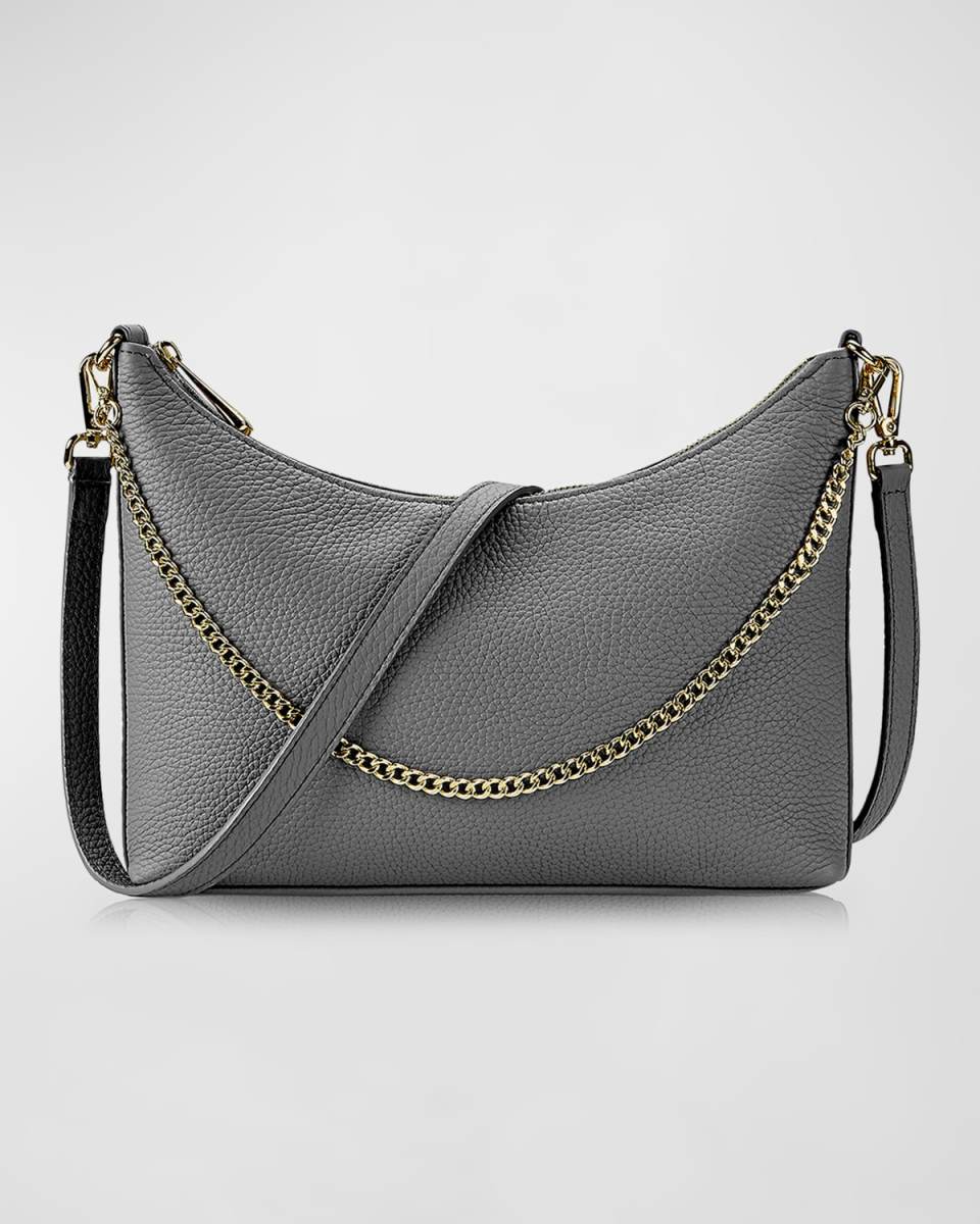 Jules Zip Calf Leather Crossbody Bag