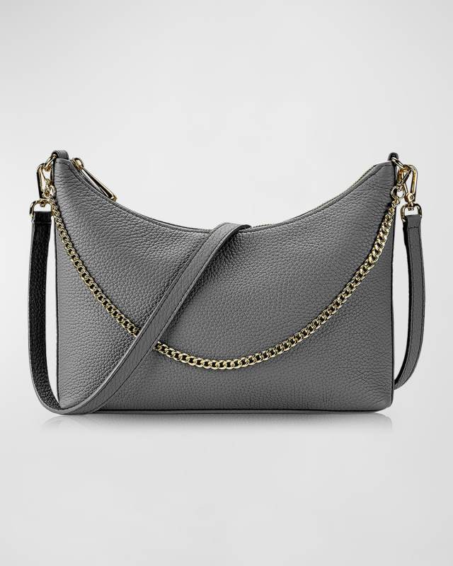 Jules Zip Calf Leather Crossbody Bag
