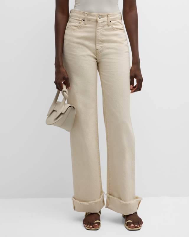 Koren Cuffed Straight-Leg Jeans