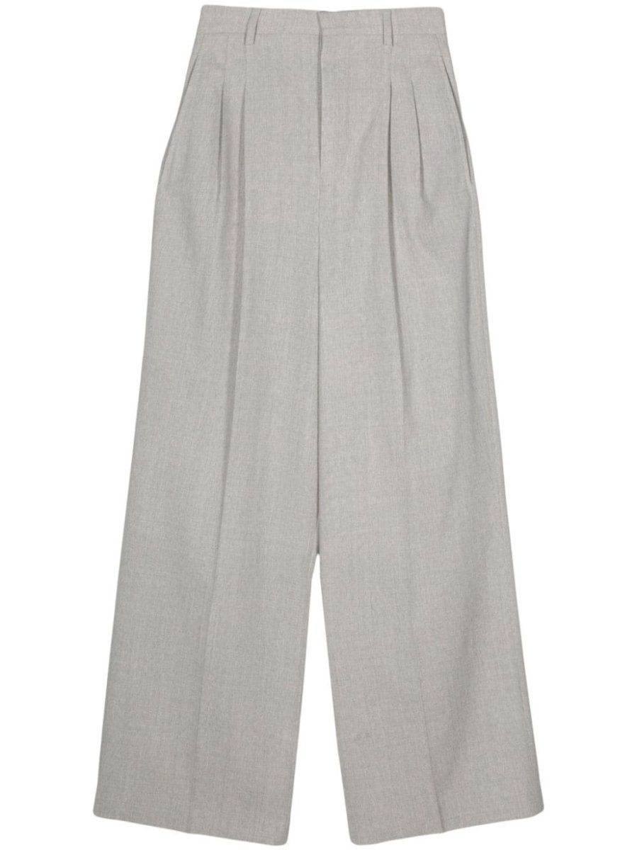 Pleated palazzo pants