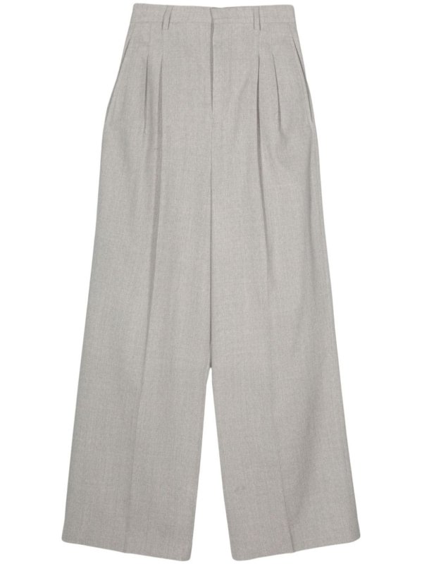 Pleated palazzo pants