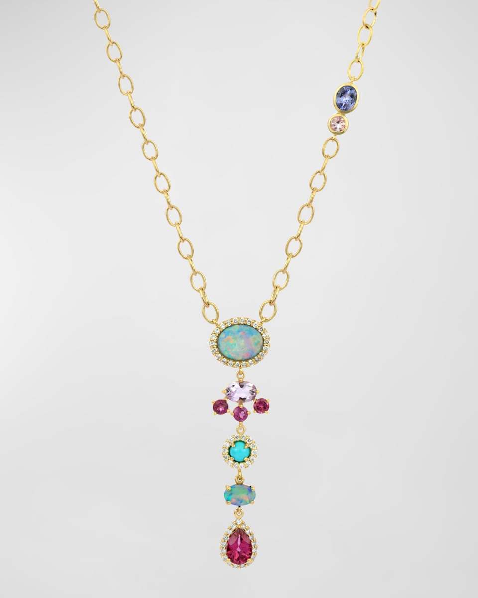 14K Yellow Gold Riviera Necklace