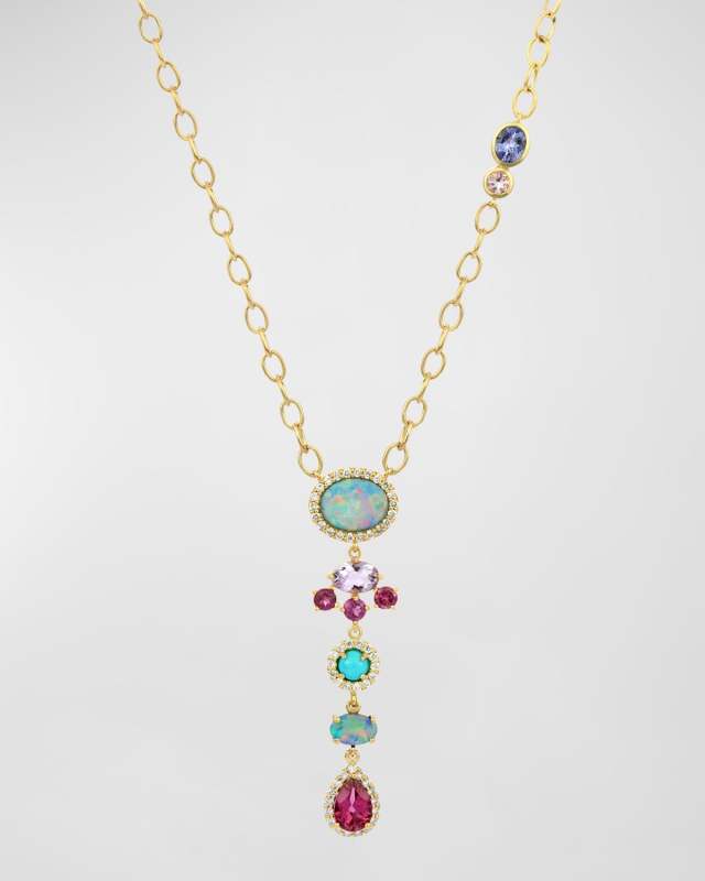 14K Yellow Gold Riviera Necklace