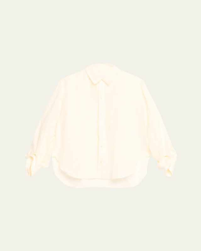 Kayla Shrunken Long-Sleeve Shirt