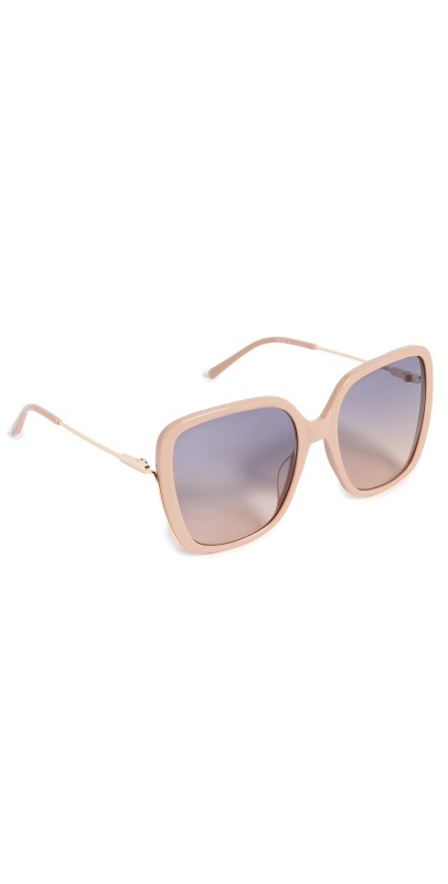 Chloe Elys Sunglasses Nude-Gold-Blue