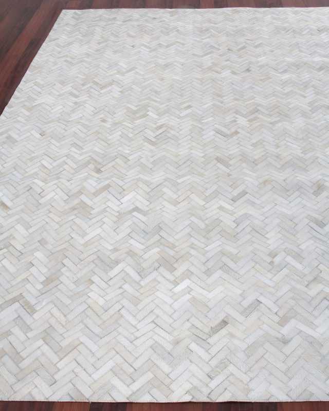 Bregman Hand-Stitched Hair Hide Rug, 5' x 8'