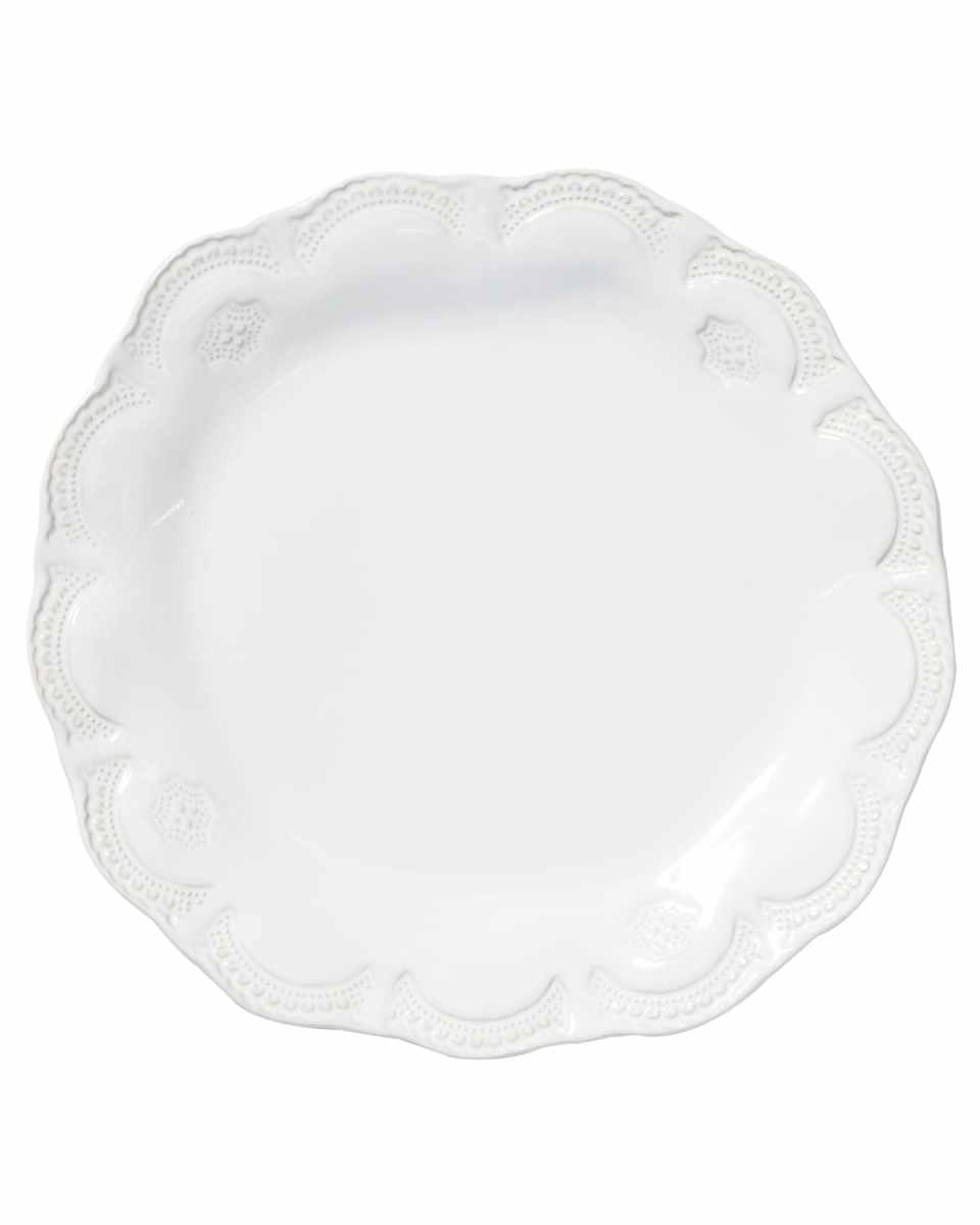 Incanto Stone Lace Dinner Plate, White