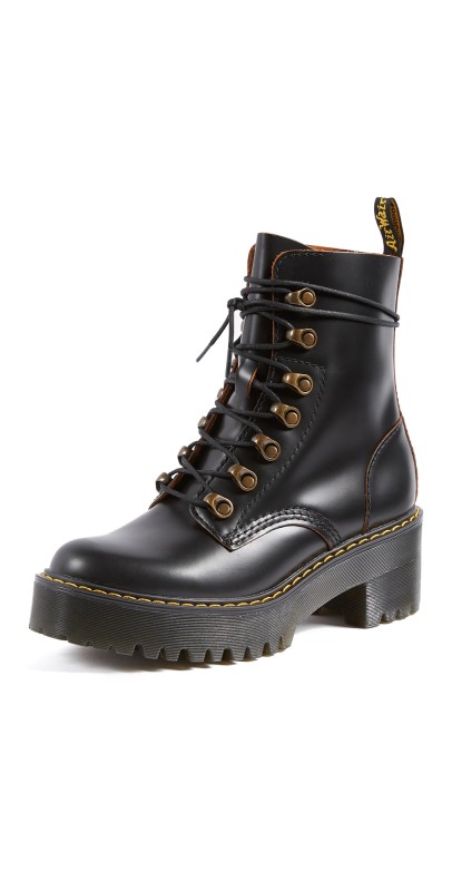 Dr. Martens Leona 7 Hook Boots Black