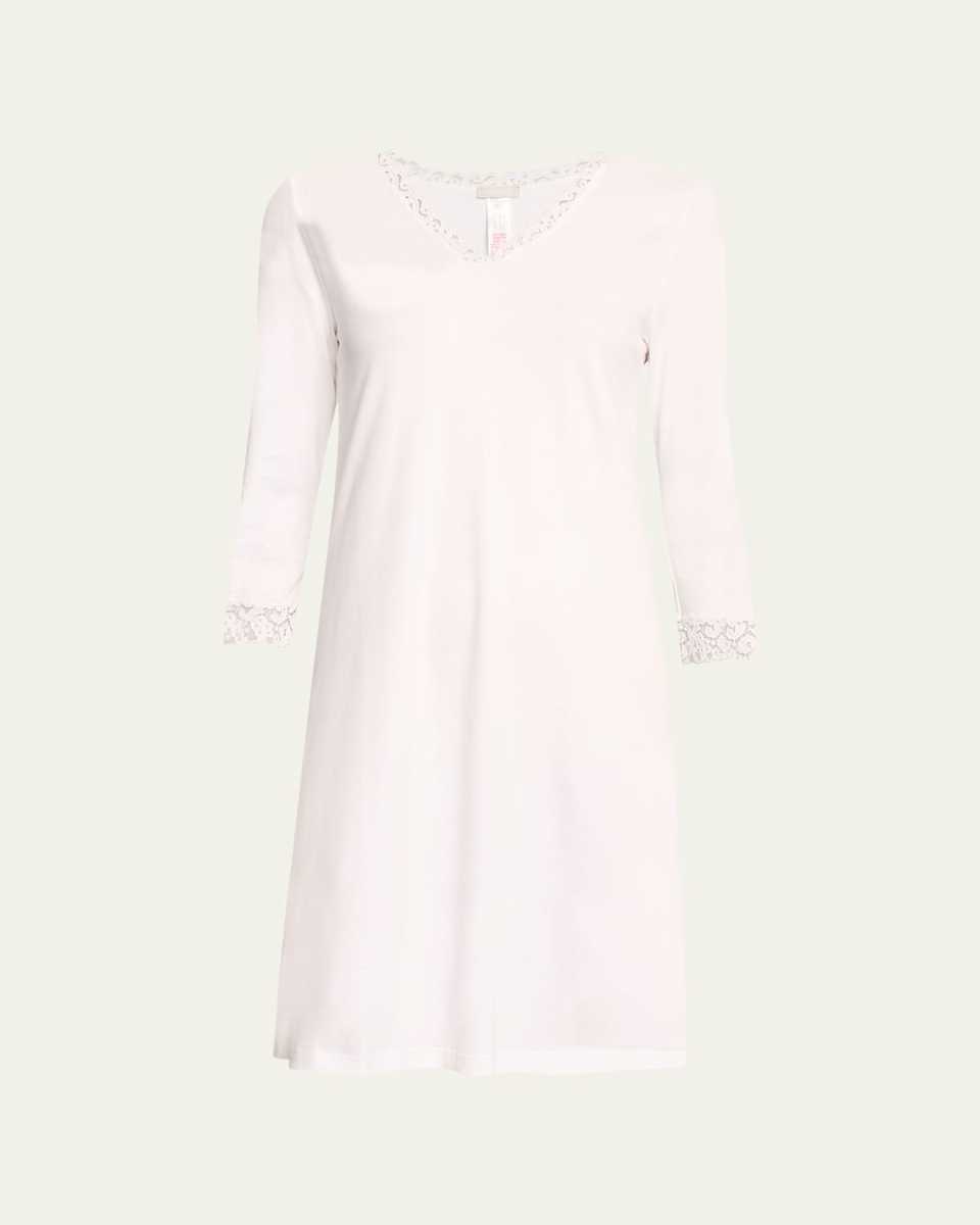 Moments Lace-Trim Cotton Nightgown