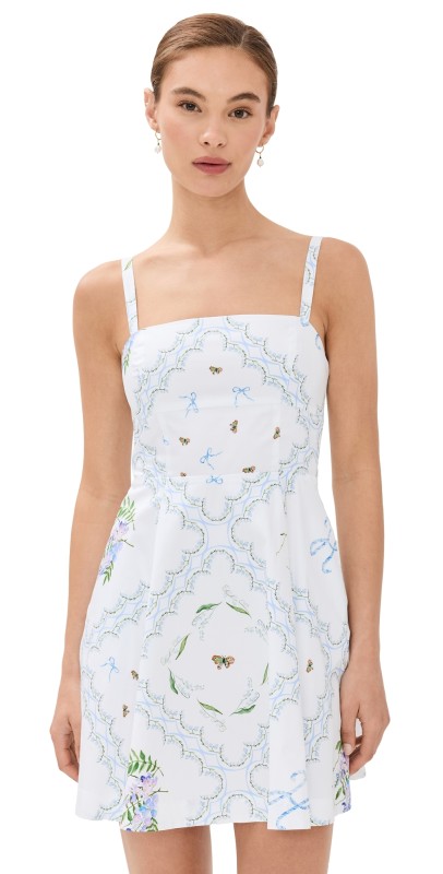 Hill House Home Mini Margot Dress Floral Patchwork/White