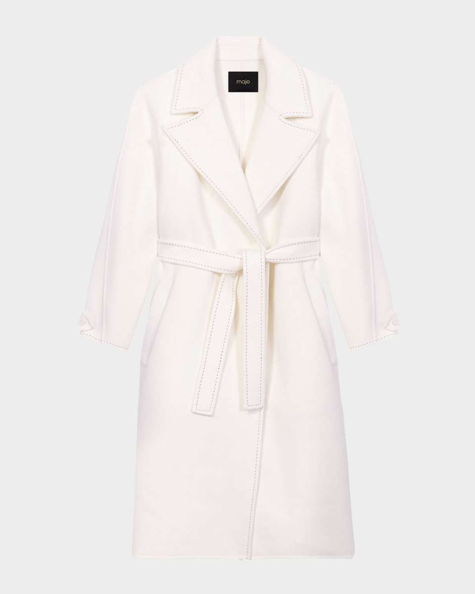 Gimajy Double-Faced Topstitched Coat