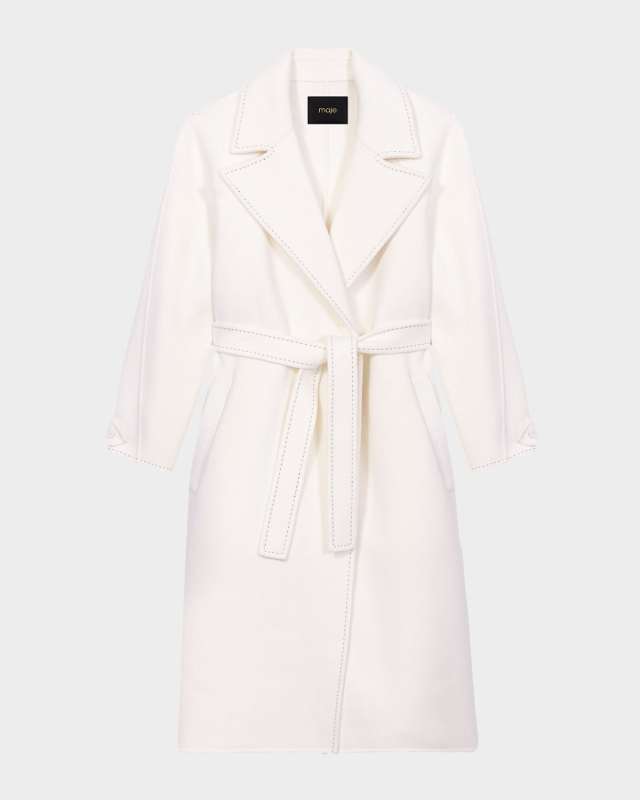 Gimajy Double-Faced Topstitched Coat