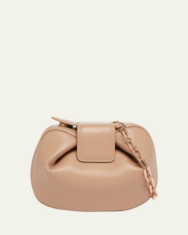 Demi Lamb Leather Clutch Bag